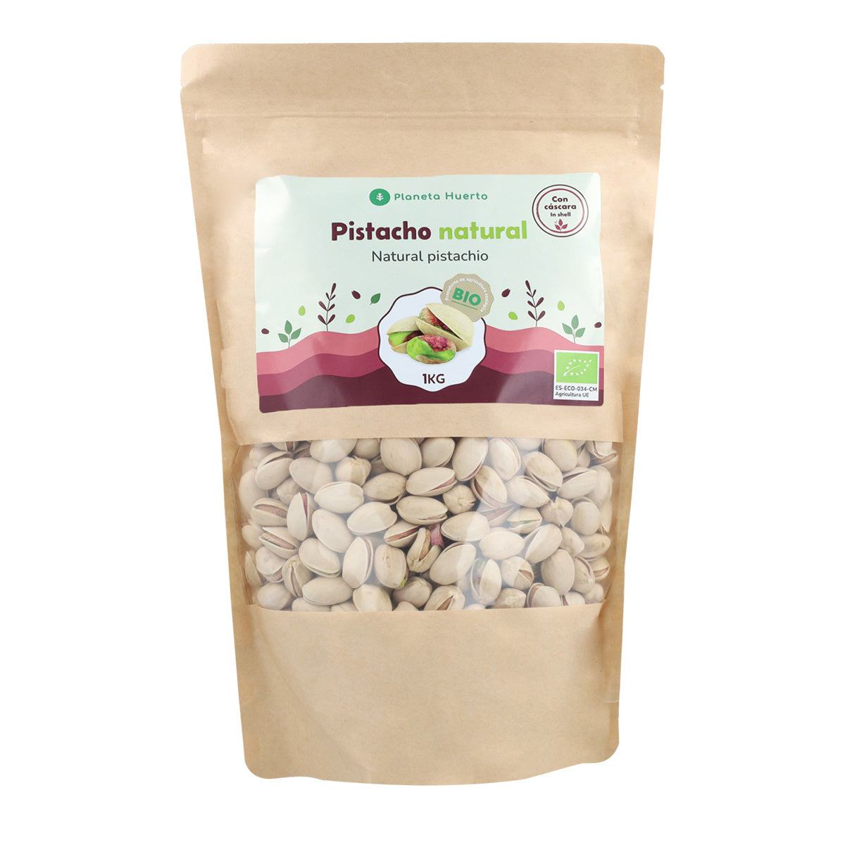 Pistacho en cáscara natural ECO Planeta Huerto 1 kg