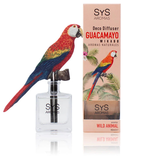 Ambientador Difusor Guacamayo Raíz Angélica Wild Animal SYS Aromas 90 ml | Aroma Herbal y Balsámico | Refrescante_0