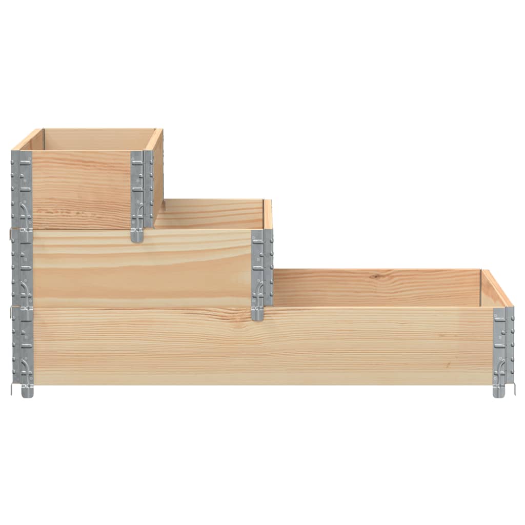 Arriate Elevado De 3 Niveles Madera Maciza De Pino 120x80 Cm_2