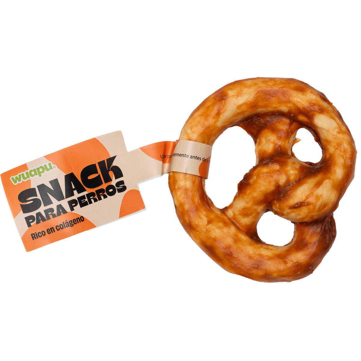 18u Snacks Colágeno Para Perro, De Gelatina De Buey Y Pollo, Bolsa De 18u Pretzels (50gr/u Aprox)_2