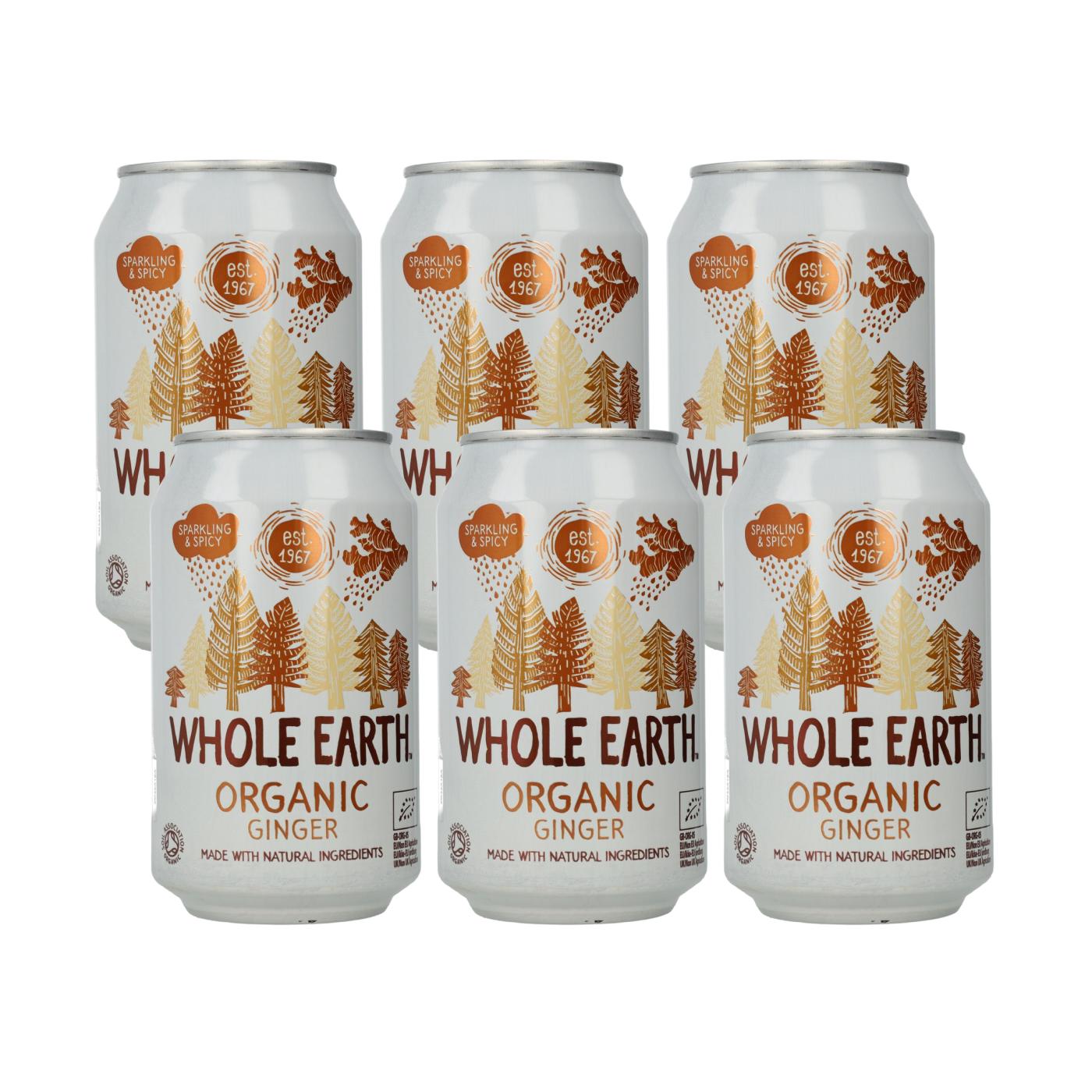 Pack x6 Refresco Jenigibre Whole Earth 330ml