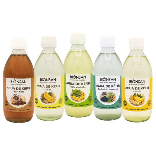 Pack 5 Aguas Kéfir Sabores Eco Bionsan 33cl_0