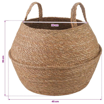 Maceta Con Asas Natural Ø 45 X 36 Cm 100% Hierba Marina_5
