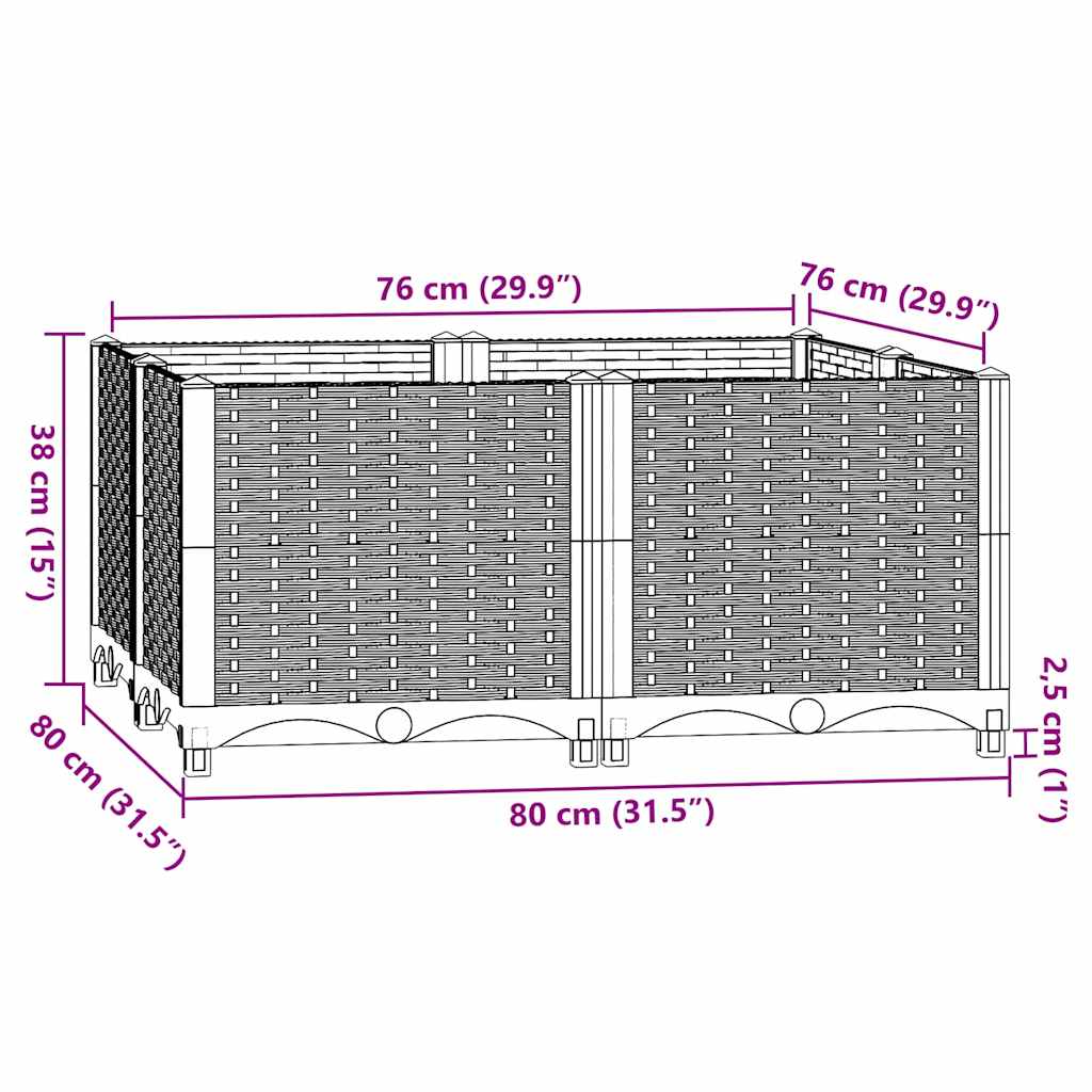 Arriate 80x80x38 Cm Polipropileno_5