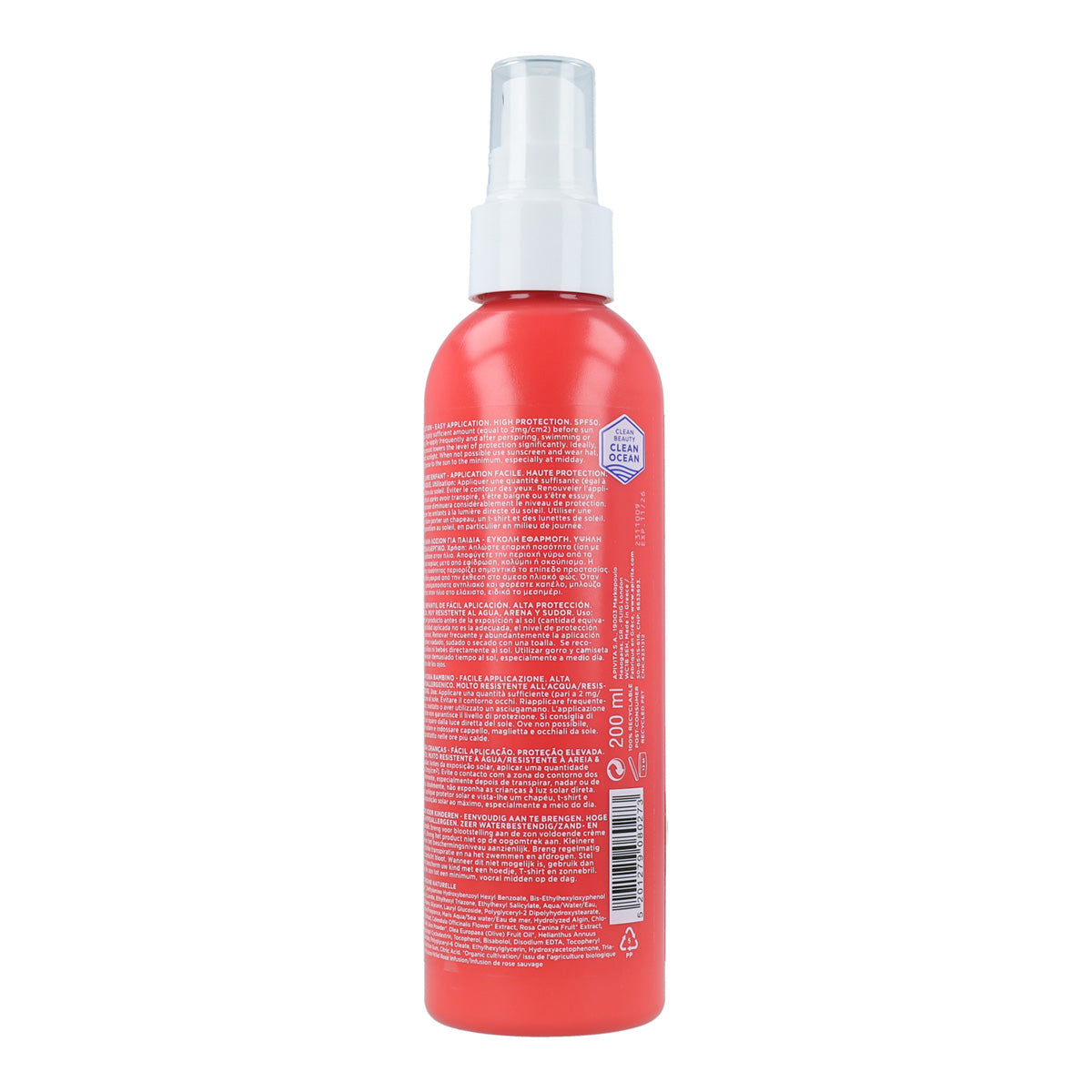 Spray solar infantil SPF50 Apivita 200ml