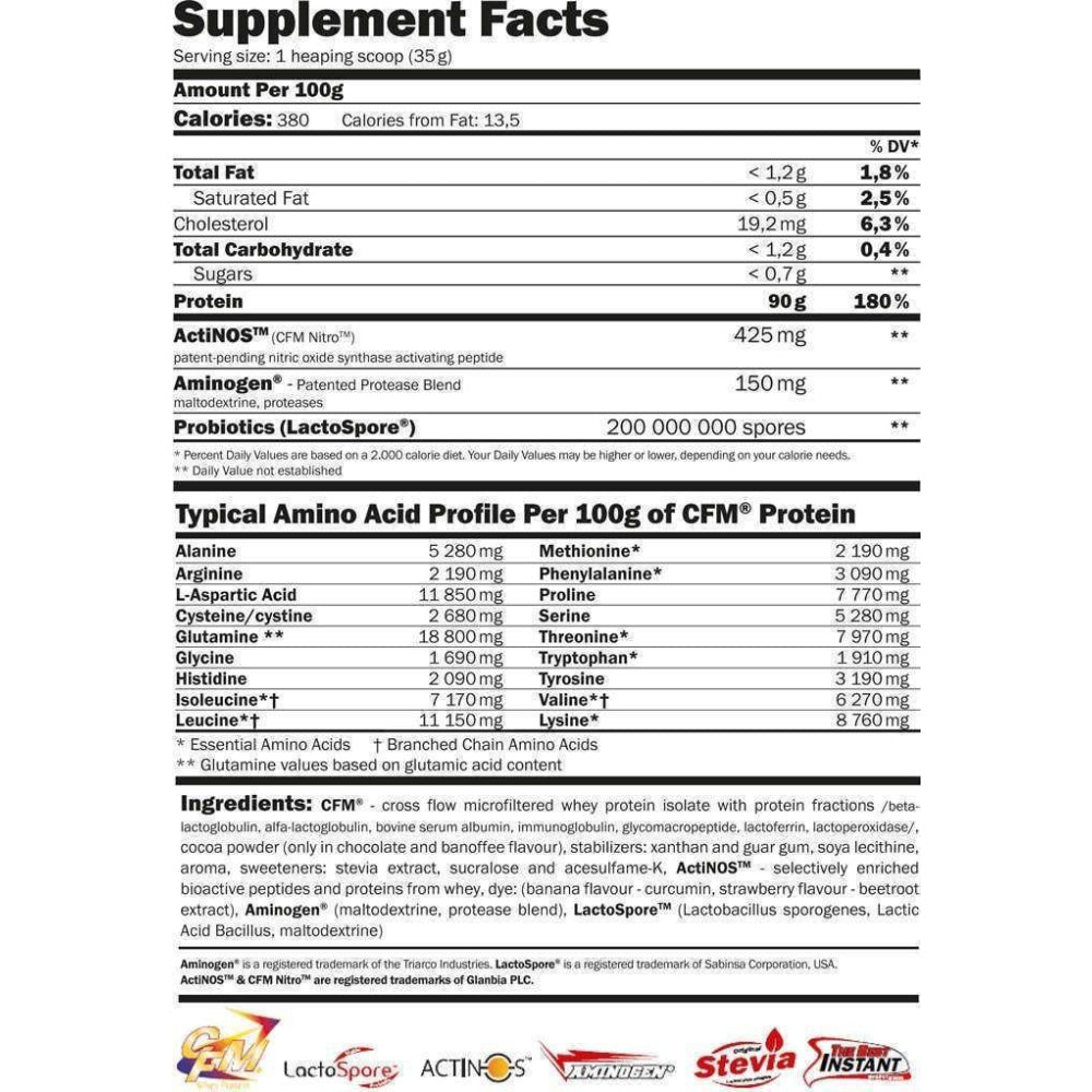 Pure Cfm Whey Nitro Protein Isolate 1 Kg Fresa - Yogurt_1