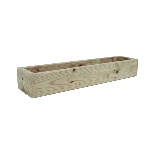 Jardinera Balcona De Madera Tratada Vidahuerto 60x13x9 Cm_0