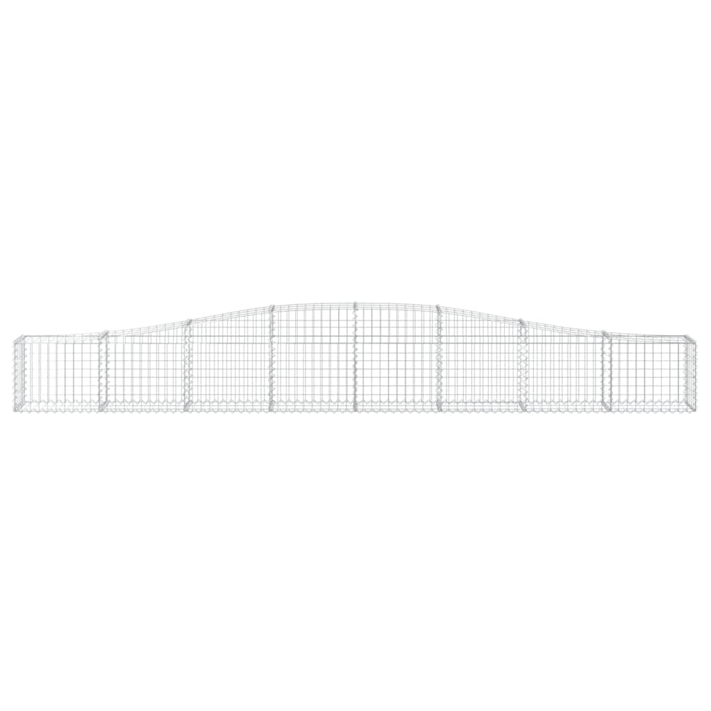 Cestas De Gaviones 20 Uds Forma De Arco Hierro 400x30x40/60 Cm_3