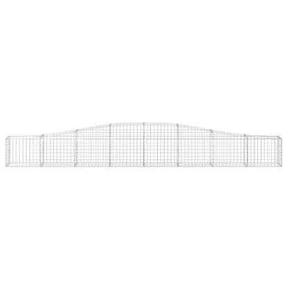 Cestas De Gaviones 6 Uds Forma De Arco Hierro 400x30x40/60 Cm_3