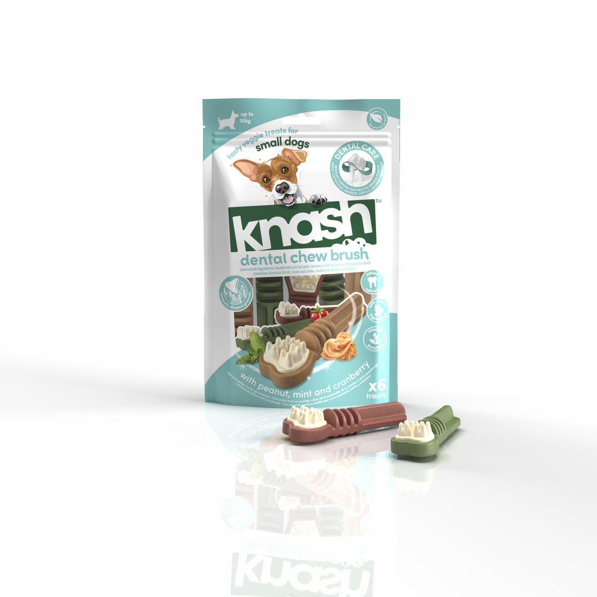Knash Snack Dental Cepillo Para Perro S 2 Boslas X 6 Uds_0