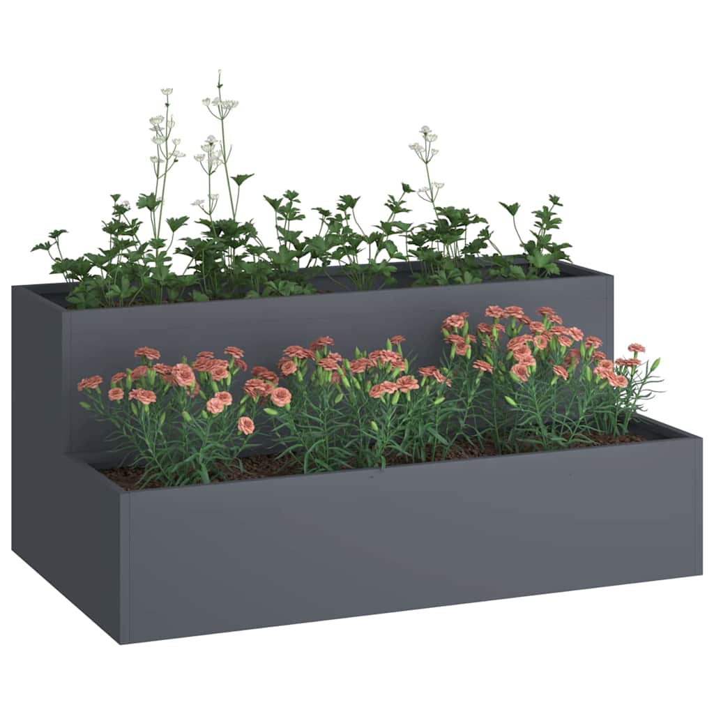 Macetero De Jardín Antracita 100 X 60 X 45 Cm_2