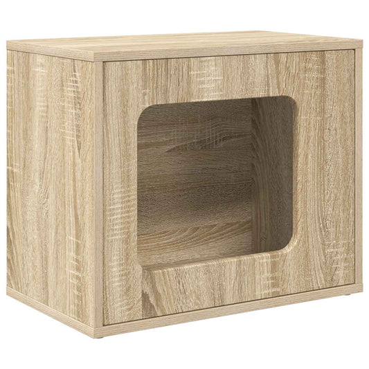Casa Para Gatos Sonoma 51 X 30 X 42,5 Cm Madera De Ingeniería_0