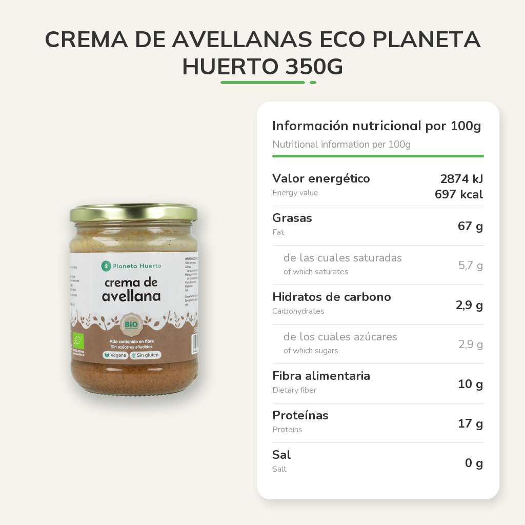 Información nutricional