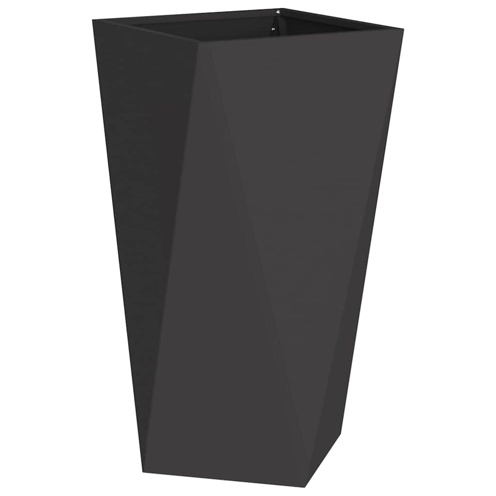 Jardinera 2 Pcs Negro 40 X 40 X 75 Cm Acero_4