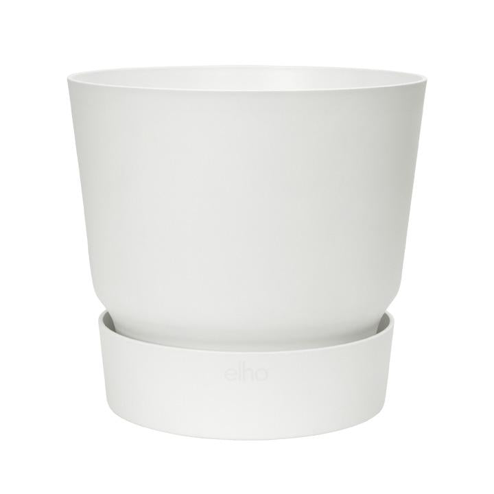 Macetero con plato integrado Greenville Elho Blanco 30 cm