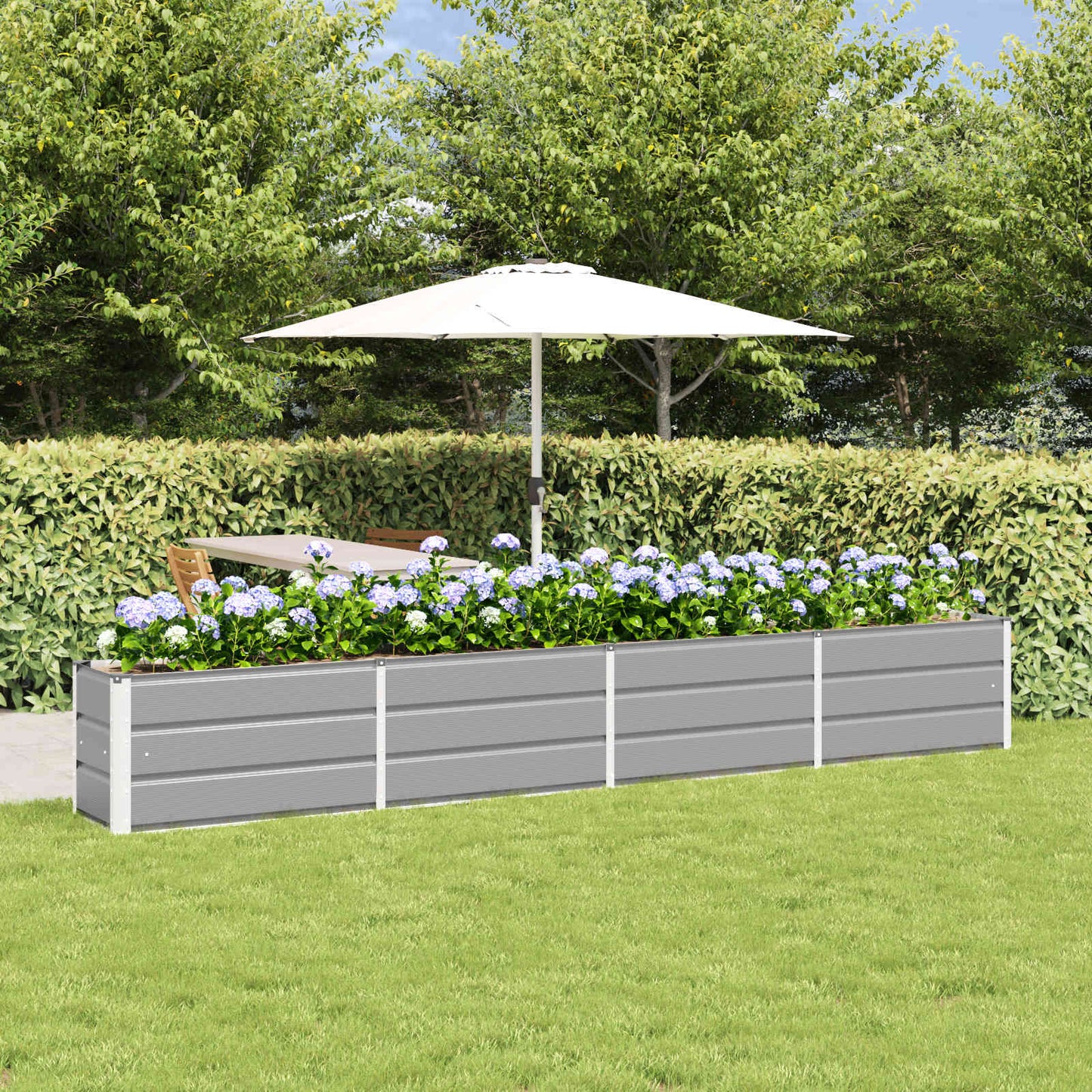 Jardinera Gris Claro 320 X 40 X 45 Cm Acero_1
