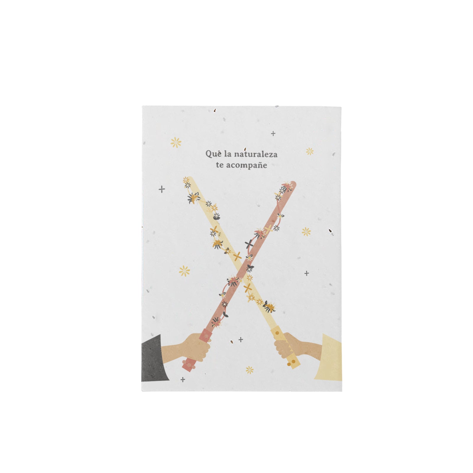 Postal Plantable "Que la Naturaleza te Acompañe" con Semillas de Flores – Tarjeta Original - Resetea_0