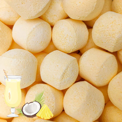 Pack 12 Bombitas Efervescentes. Alivian Pies Cansados, Refrescan E Hidratan - Pedicuras Y Manicuras - Aroma Piña Colada_2