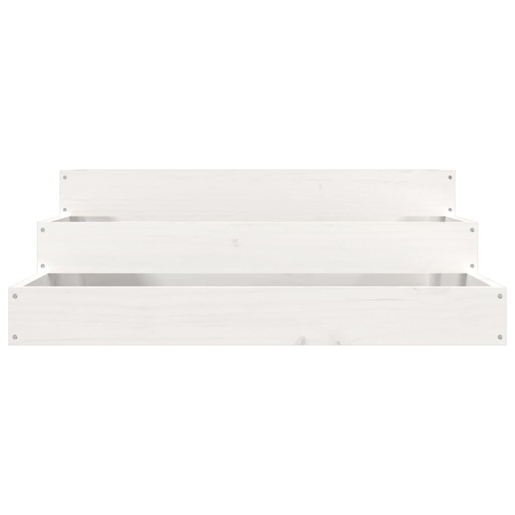 Jardinera De Madera Maciza De Pino Blanco 78x78x27 Cm_3
