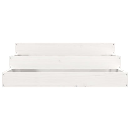 Jardinera De Madera Maciza De Pino Blanco 78x78x27 Cm_3