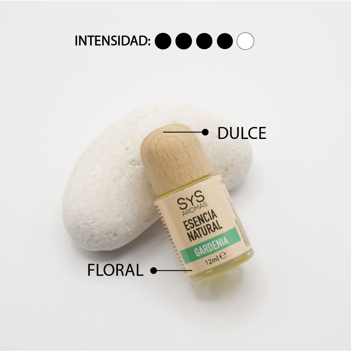 Esencia Natural Gardenia SYS Aromas 12 ml | Aroma Floral y Agreste | Para Quemadores y Humidificadores_1