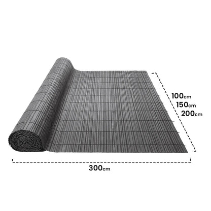 Cañizo Pvc Doble Cara 20 Mm Surfcane 20 Mm 2x3 Negro Nortene_1