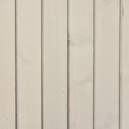 Outsunny Cobertizo De Madera Caseta Jardín Con Estantes 127,5x50x164 Cm Gris_3
