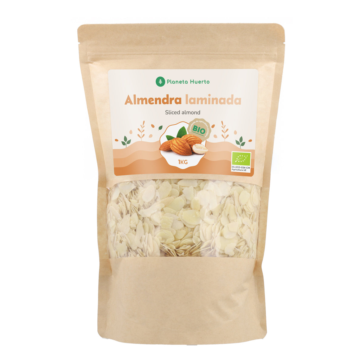 Almendra laminada ECO Planeta Huerto 1 kg