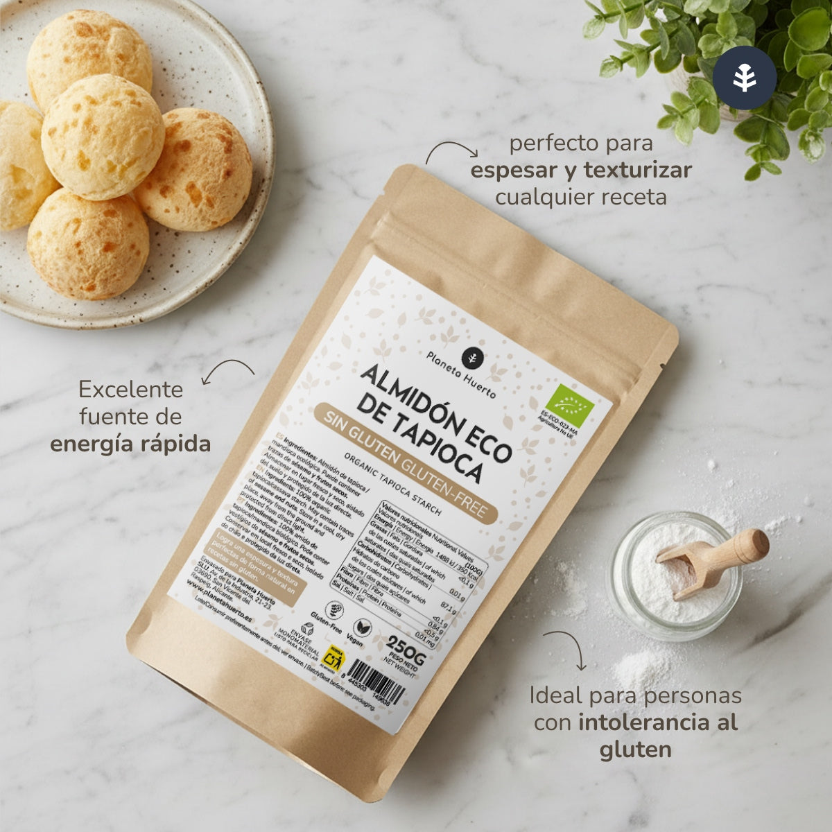 Almidón de Tapioca ECO Planeta Huerto 400 g
