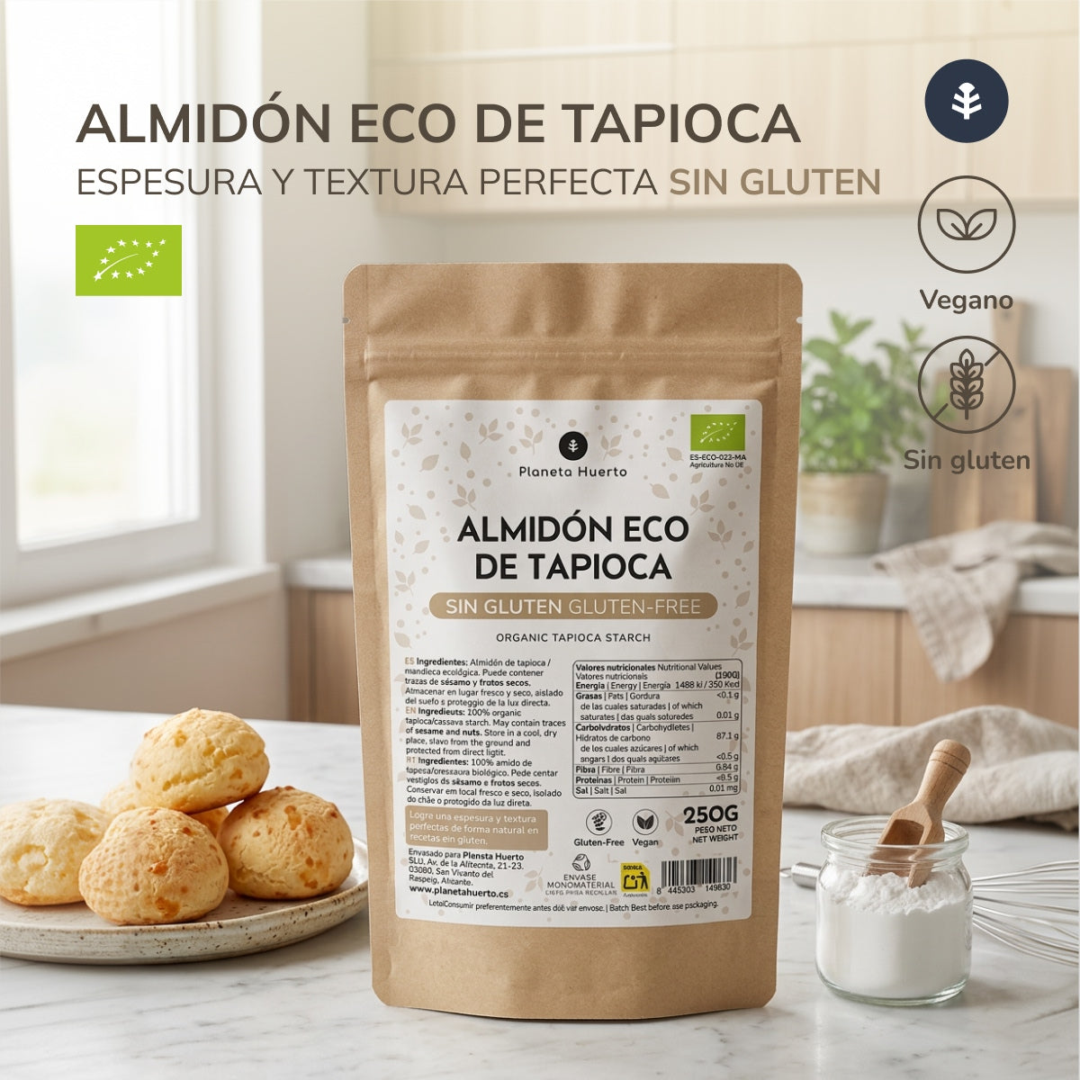 Almidón de Tapioca ECO Planeta Huerto 400 g