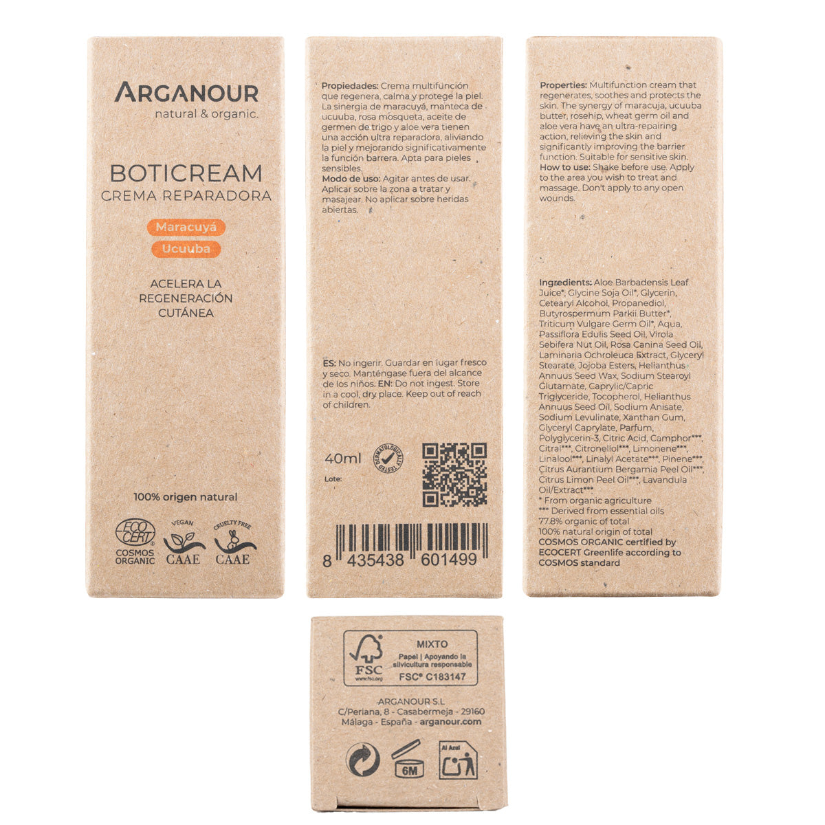 Boticream Crema Reparadora Arganour 40 ml