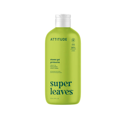 Super leaves Gel de ducha calmante Pear &amp; Amber 473 ml
