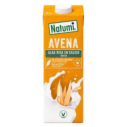 Pack 12x Bebida Avena Rica en Calcio Natumi 1 L