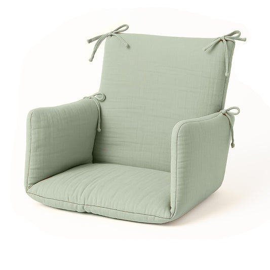 Cojín Para Trona De Algodón Orgánico Verde_0