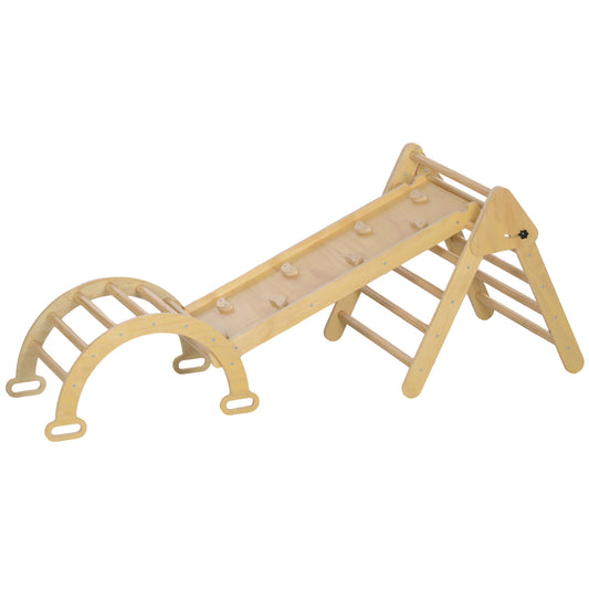 Escalada Para Niños Aiyaplay Madera De Pino Multilaminada Madera Natural 178x64.5x36 Cm 331-065v00nd_0