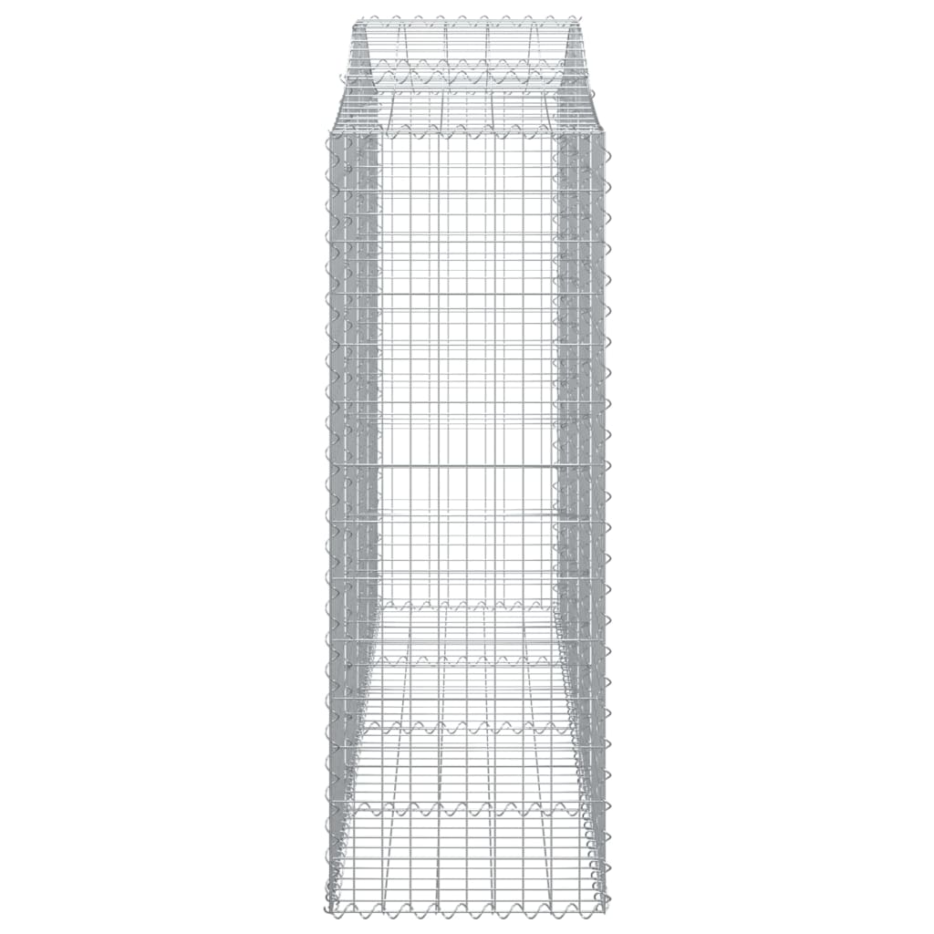 Cestas Gaviones 9 Uds Forma De Arco Hierro 200x50x140/160 Cm_4