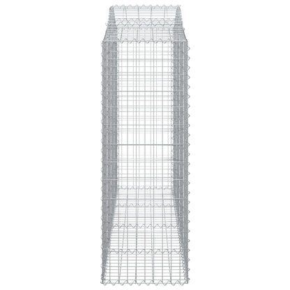 Cestas Gaviones 9 Uds Forma De Arco Hierro 200x50x140/160 Cm_4
