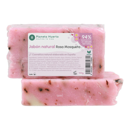 Jabón natural a base de aceite de oliva y rosa mosqueta Planeta Huerto 100 g