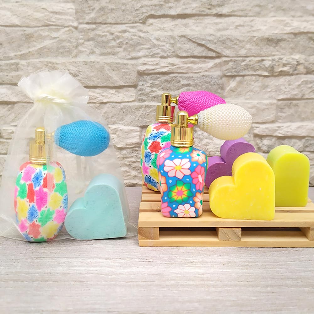 Detalle Invitados: Perfumero De Tocador Y Jabón Arómatico En Bolsa De Organza - Regalo Para Eventos - 1 Unidad_2