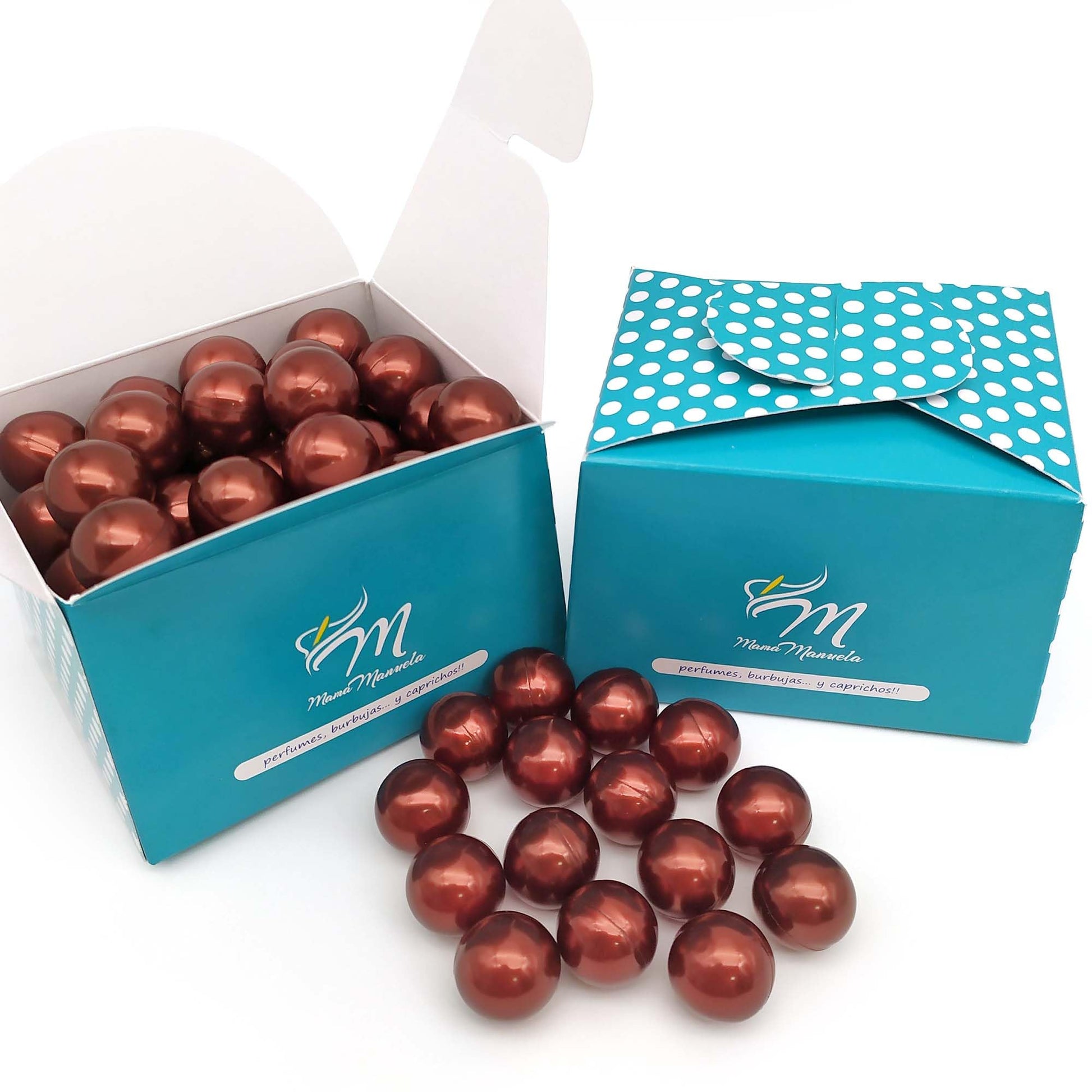 Pack 40 Perlas De Baño Aromatizada En Forma De Bola - Con Aceite De Soja - Hidratante Y Aromática - Aroma Vainilla_0