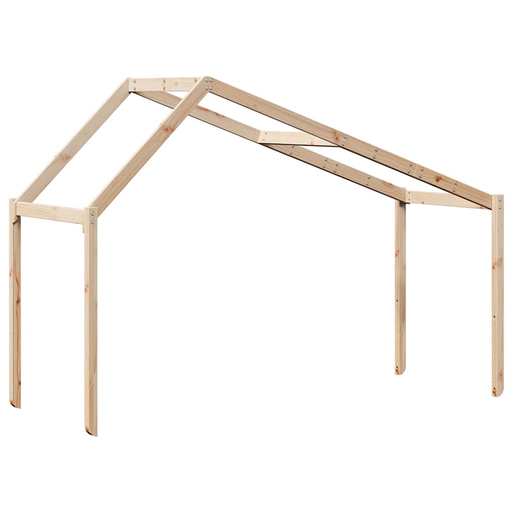 Techo De Cama Infantil Madera Maciza Pino 213x85,5x144,5 Cm_5