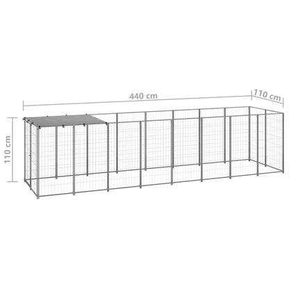 Perrera Plateada 4,84 M² Acero_5