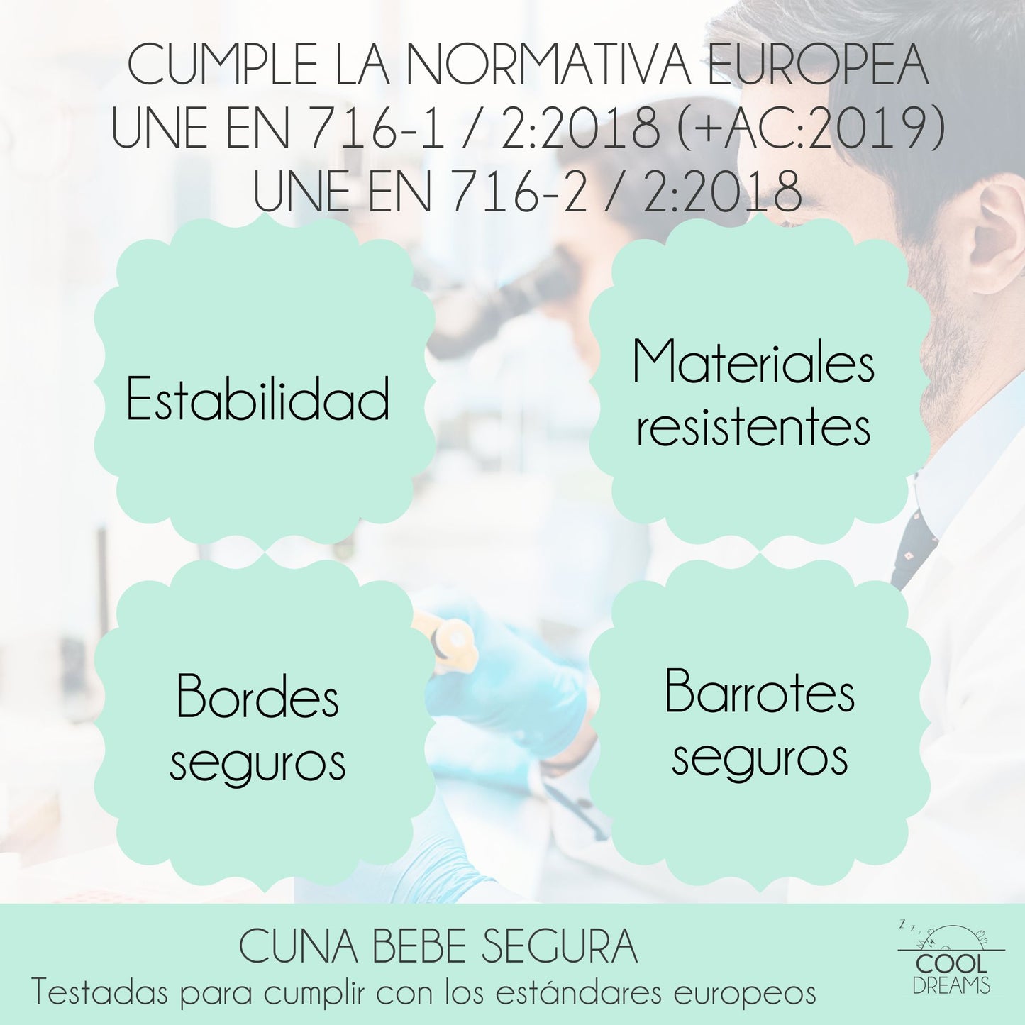 Cuna Colecho De Bebé Indi Estilo Nórdico Infantil 120x60cm Con Colecho, Colchón Morfeo, 4 Ruedas Y Sábanas De Algodón_5