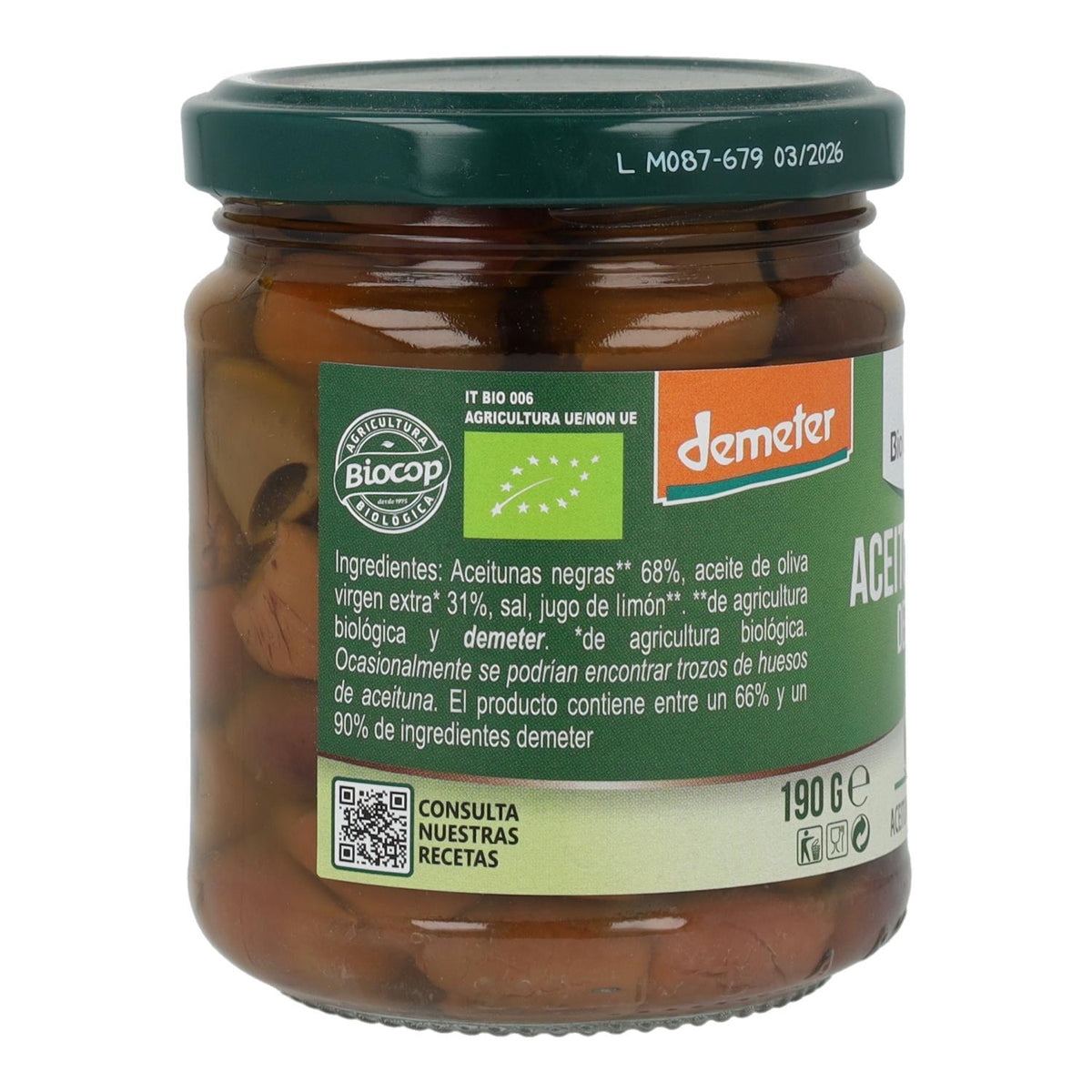 Dientes de Ajos en aceite Bio Organica Italia 140 gr