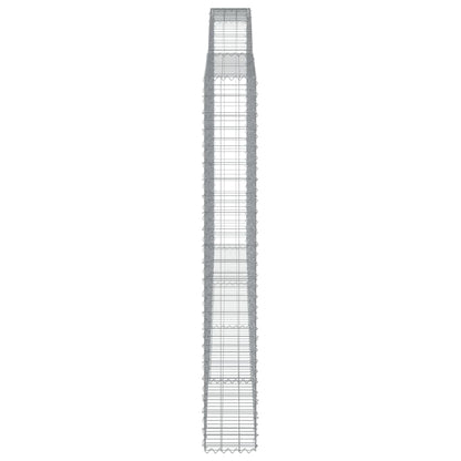 Cestas De Gaviones 3 Uds Forma De Arco Hierro 400x30x220/240 Cm_4