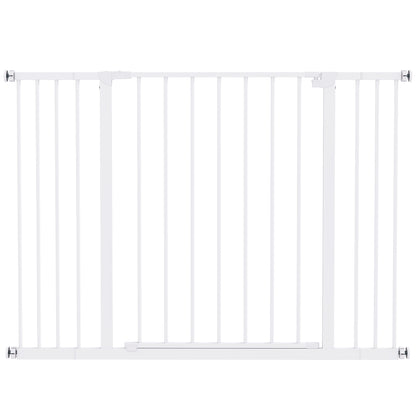 Pawhut Barrera De Seguridad Extensible Puertas Escaleras Metálica Para Perros_1