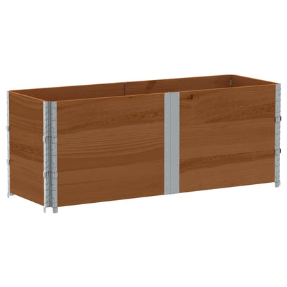 Jardinera De Madera Maciza De Pino Marrón 150x50 Cm_4