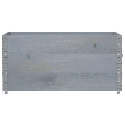 Jardinera De Madera Maciza De Pino Gris 120x80 Cm_2
