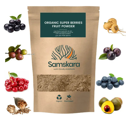 Superfrutos Rojos En Polvo Bio - 300g (2 X 150g Envases Retail) | Fruta Deshidratada Ecológica, Snack Vegano Natural_0