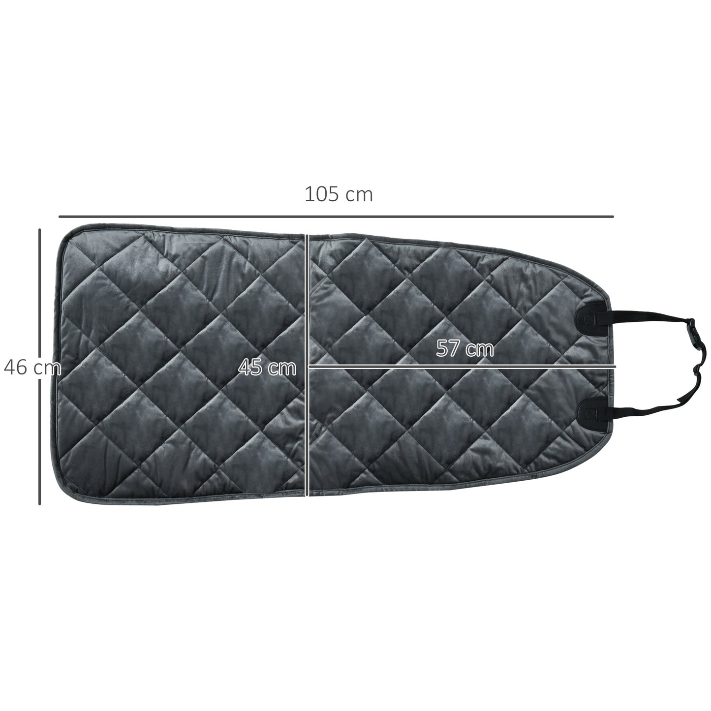 Pawhut Funda De Asiento Delantero De Coche Para Perro Antideslizante Con Ancla Y_2